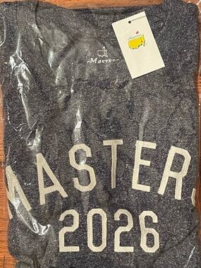 NWT Masters 2026 Heathered Navy Graphic T Shirt. Size Large. ⛳️